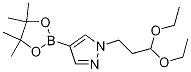 1-(3,3-diethoxypropyl)-4-(4,4,5,5-tetramethyl-1,3,2-dioxaborolan-2-yl)-1H-pyrazole CAS#: 847818-73-9