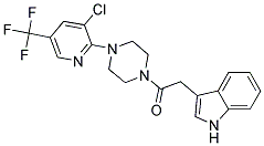 1-(4-(3-CHLORO-5-(TRIFLUOROMETHYL)(2-PYRIDYL))PIPERAZINYL)-2-INDOL-3-YLETHAN-1-ONE CAS#: 874671-31-5