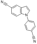 1-(4-CYANO-PHENYL)-1H-INDOLE-5-CARBONITRILE CAS#: 885273-02-9