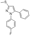 1-(4-FLUOROPHENYL)-3-METHYLTHIO-5-PHENYL-1H-PYRAZOLE CAS#: 871110-20-2