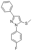 1-(4-FLUOROPHENYL)-5-METHYLTHIO-3-PHENYL-1H-PYRAZOLE CAS#: 871110-08-6