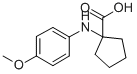1-(4-METHOXY-PHENYLAMINO)-CYCLOPENTANECARBOXYLIC ACID CAS#: 859181-99-0