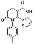 1-(4-METHYLPHENYL)-6-OXO-2-THIEN-2-YLPIPERIDINE-3-CARBOXYLIC ACID CAS#: 855715-10-5