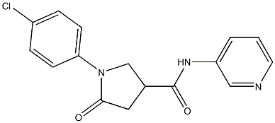 1-(4-chlorophenyl)-5-oxo-N-(pyridin-3-yl)pyrrolidine-3-carboxamide CAS#: 878442-31-0