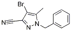 1-Benzyl-4-bromo-5-methyl-1H-pyrazole-3-carbonitrile CAS#: 863752-24-3
