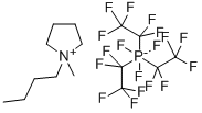 1-Butyl-1-methylpyrrolidinium tris(pentafluoroethyl)trifluorophosphate CAS#: 851856-47-8