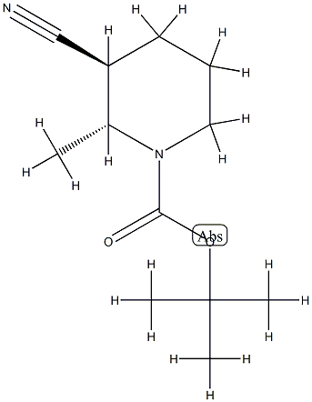 1-Piperidinecarboxylicacid,3-cyano-2-methyl-,1,1-dimethylethylester,(2R,3S)-rel-(9CI) CAS#: 828300-54-5