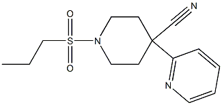 1-(Propylsulfonyl)-4-(pyridin-2-yl)piperidine-4-carbonitrile CAS#: 866559-82-2