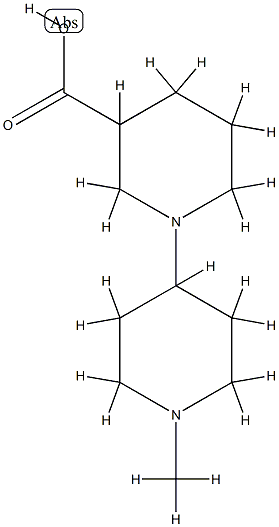 1'-methyl-1,4'-bipiperidine-3-carboxylic acid(SALTDATA: 1.9HCl 0.2NaCl) CAS#: 856438-17-0