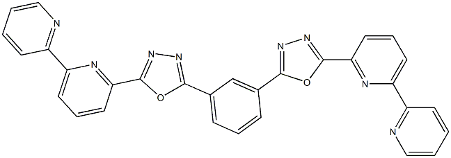 1,3-Bis[2-(2,2'-bipyridine-6-yl)-1,3,4-oxadiazo-5-yl]benzene CAS#: 866117-19-3
