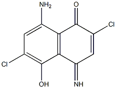 1,4-Naphthoquinone imine, 8-amino-2,6-dichloro-5-hydroxy- (5CI) CAS#: 828934-33-4