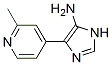 1H-Imidazol-5-amine, 4-(2-methyl-4-pyridinyl)- CAS#: 851262-41-4