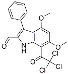 1H-Indole-2-carboxaldehyde, 4,6-dimethoxy-3-phenyl-7-(trichloroacetyl)- (9CI) CAS#: 869960-14-5