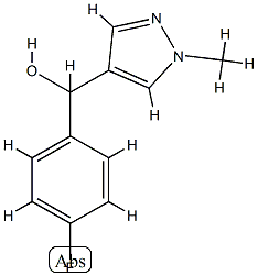 1H-Pyrazole-4-methanol,alpha-(4-fluorophenyl)-1-methyl-(9CI) CAS#: 819065-81-1