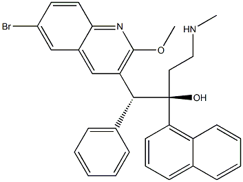(1R,2R)-1-(6-bromo-2-methoxyquinolin-3-yl)-4-(methylamino)-2-(naphthalen-1-yl)-1-phenylbutan-2-ol CAS#: 857086-94-3