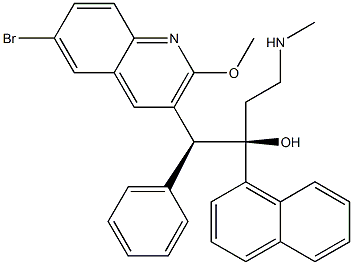 (1S,2R)-1-(6-bromo-2-methoxyquinolin-3-yl)-4-(methylamino)-2-(naphthalen-1-yl)-1-phenylbutan-2-ol CAS#: 857086-93-2