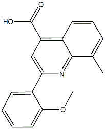 2-(2-METHOXYPHENYL)-8-METHYLQUINOLINE-4-CARBOXYLIC ACID CAS#: 884497-38-5