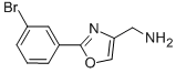 2-(3-BROMO-PHENYL)-OXAZOL-4-YL-METHYLAMINE CAS#: 885273-09-6
