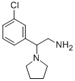 2-(3-chlorophenyl)-2-pyrrolidin-1-ylethanamine CAS#: 866781-98-8