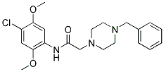 2-(4-BENZYLPIPERAZINO)-N-(4-CHLORO-2,5-DIMETHOXYPHENYL)ACETAMIDE CAS#: 868256-34-2