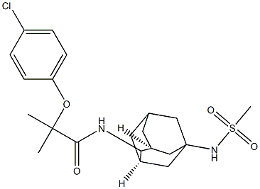 2-(4-Chlorophenoxy)-2-methyl-N-[5-[(methylsulfonyl)amino]tricyclo[3.3.1.13,7]dec-2-yl]-propanamide CAS#: 878489-28-2