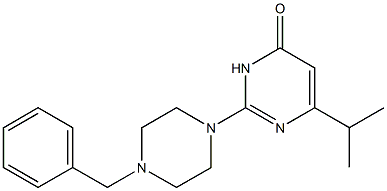 2-(4-benzyl-1-piperazinyl)-6-isopropyl-4(3H)-pyrimidinone CAS#: 878977-70-9