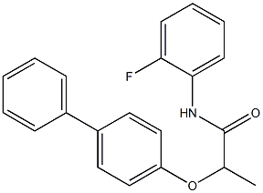 2-(4-biphenylyloxy)-N-(2-fluorophenyl)propanamide CAS#: 880586-93-6