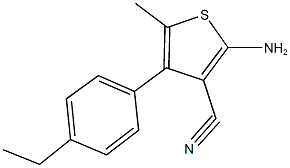 2-AMINO-4-(4-ETHYLPHENYL)-5-METHYLTHIOPHENE-3-CARBONITRILE CAS#: 884497-32-9