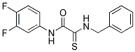 2-(BENZYLAMINO)-N-(3,4-DIFLUOROPHENYL)-2-THIOXOACETAMIDE CAS#: 882078-93-5