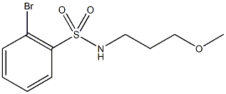 2-Bromo-N-(3-methoxypropyl)benzenesulphonamide CAS#: 848906-56-9