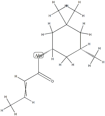 2-Butenoicacid,(1R,5R)-3,3,5-trimethylcyclohexylester,rel-(9CI) CAS#: 828912-43-2