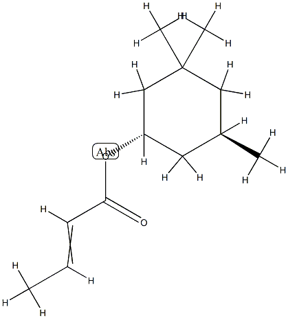 2-Butenoicacid,(1R,5S)-3,3,5-trimethylcyclohexylester,rel-(9CI) CAS#: 828912-44-3