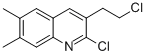 2-CHLORO-3-(2-CHLOROETHYL)-6,7-DIMETHYLQUINOLINE CAS#: 893724-61-3