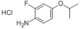 2-FLUORO-4-ISOPROPOXYANILINE HYDROCHLORIDE CAS#: 850568-35-3