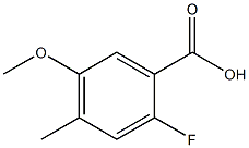 2-Fluoro-5-Methoxy-4-Methylbenzoic acid CAS#: 870221-15-1