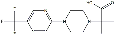 2-Methyl-2-(4-(5-(trifluoromethyl)pyridin-2-yl)piperazin-1-yl)propanoic acid CAS#: 868604-86-8