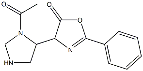 2-Oxazolin-5-one, 4-(3-acetyl-4-imidazolidinyl)-2-phenyl- (5CI) CAS#: 855413-69-3