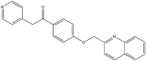 2-PYRIDIN-4-YL-1-[4-(QUINOLIN-2-YLMETHOXY)-PHENYL]-ETHANONE CAS#: 871507-15-2
