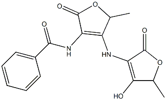 2-Pentenoic acid, 2-benzamido-3,4,4-trihydroxy-2,3-iminodi-, di--gamma--lactone (5CI) CAS#: 855457-07-7