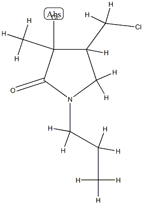2-Pyrrolidinone,3-chloro-4-(chloromethyl)-3-methyl-1-propyl-(9CI) CAS#: 819800-25-4