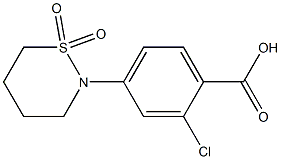 2-chloro-4-(1,1-dioxothiazinan-2-yl)benzoic acid CAS#: 887129-69-3