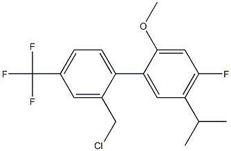 2'-(chloroMethyl)-4-fluoro-5-isopropyl-2-Methoxy-4'-(trifluoroMethyl)-1,1'-biphenyl CAS#: 875551-28-3