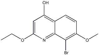 2-ethoxy-8-bromo-7-methoxy-4-hydroxyquinoline CAS#: 861397-48-0