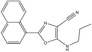 2-(naphthalen-1-yl)-5-(propylamino)-1,3-oxazole-4-carbonitrile CAS#: 844645-98-3