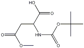 2-(tert-butoxycarbonylamino)-4-methoxy-4-oxobutanoic acid CAS#: 856417-64-6