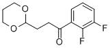 2',3'-DIFLUORO-3-(1,3-DIOXAN-2-YL)PROPIOPHENONE CAS#: 884504-24-9