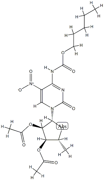 2'',3''-Di-O-acetyl-5''-deoxy-5-nitro-N4-(pentyloxycarbonyl)cytidine CAS#: 865474-03-9