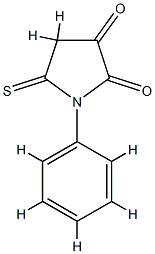 2,3,5(4)-Pyrroletrione, 1-phenyl-5-thio- (1CI) CAS#: 860759-25-7