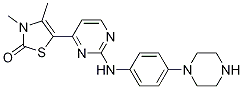 2(3H)-Thiazolone, 3,4-diMethyl-5-[2-[[4-(1-piperazinyl)phenyl]aMino]-4-pyriMidinyl]- CAS#: 851439-14-0