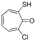 2,4,6-Cycloheptatrien-1-one, 2-chloro-7-mercapto- CAS#: 855402-67-4